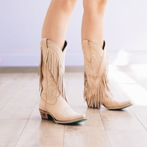 Lane Senita Falls Women's Boots Bone | 9183-CFEWX